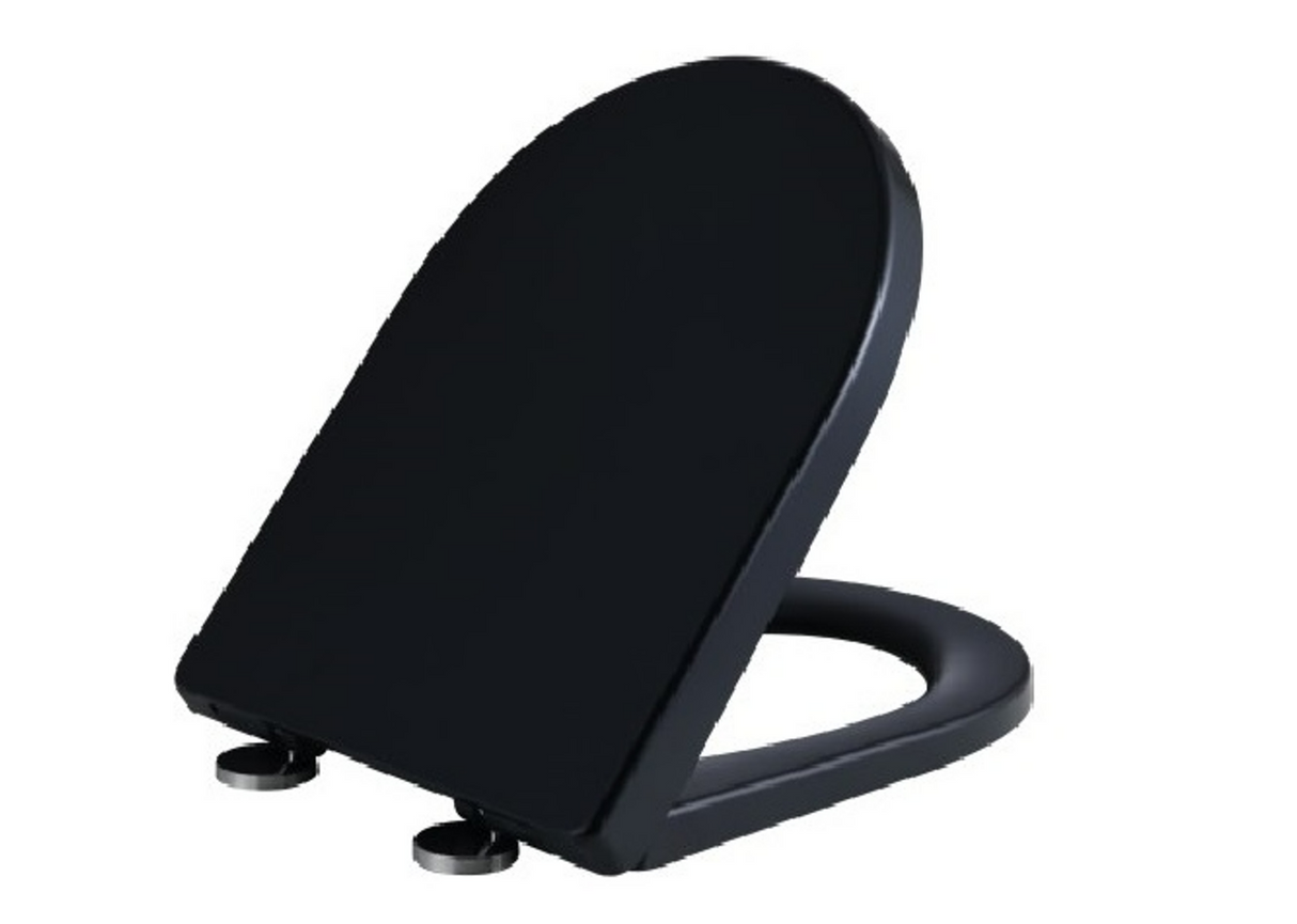 Veda Tornado Wall Faced Floor Gloss Black Toilet