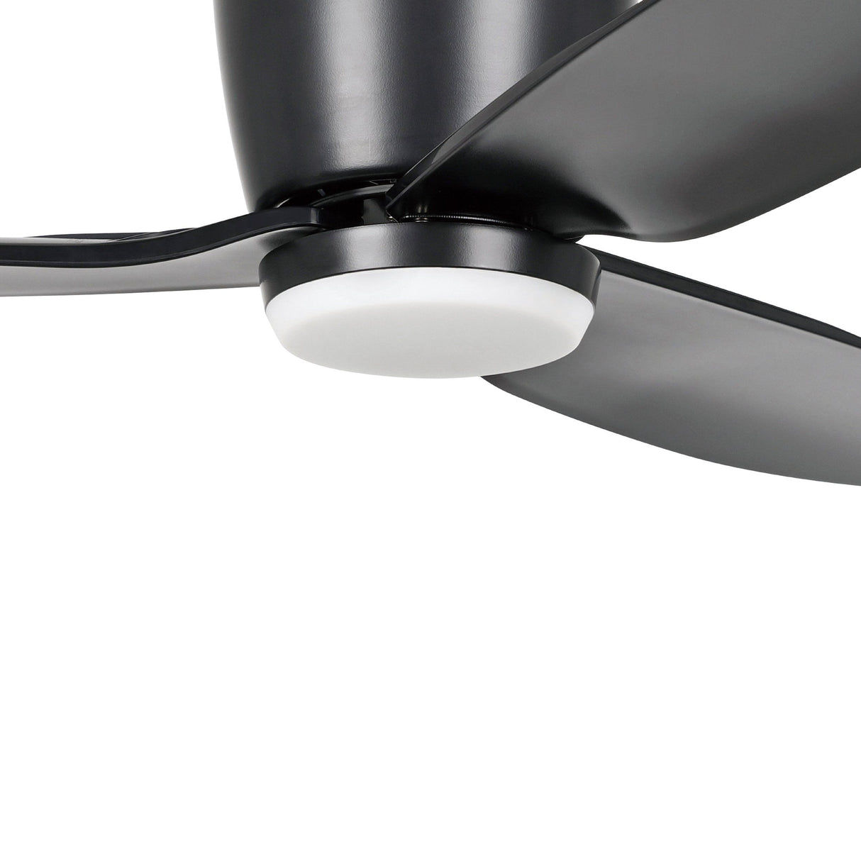 SEACLIFF 44 DC Hugger Ceiling Fan with LED Light Matte Black