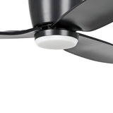SEACLIFF 44 DC Hugger Ceiling Fan with LED Light Matte Black