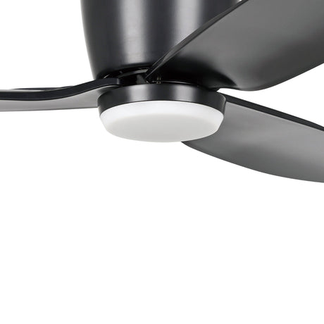 SEACLIFF 44 DC Hugger Ceiling Fan with LED Light Matte Black