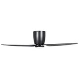 SEACLIFF 44 DC Hugger Ceiling Fan with LED Light Matte Black
