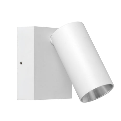 SEC: Surface Mounted LED Tri-CCT Single Adjustable Wall/Pillar Light (Matte Black/ Matte White/ Titanium ) IP65