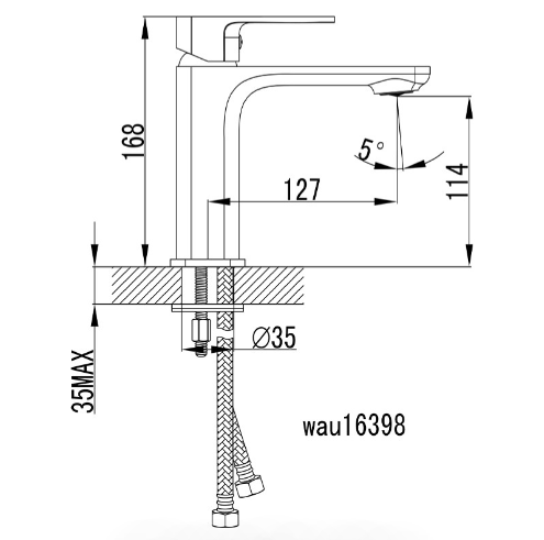Seto Basin Mixer  (Chrome)