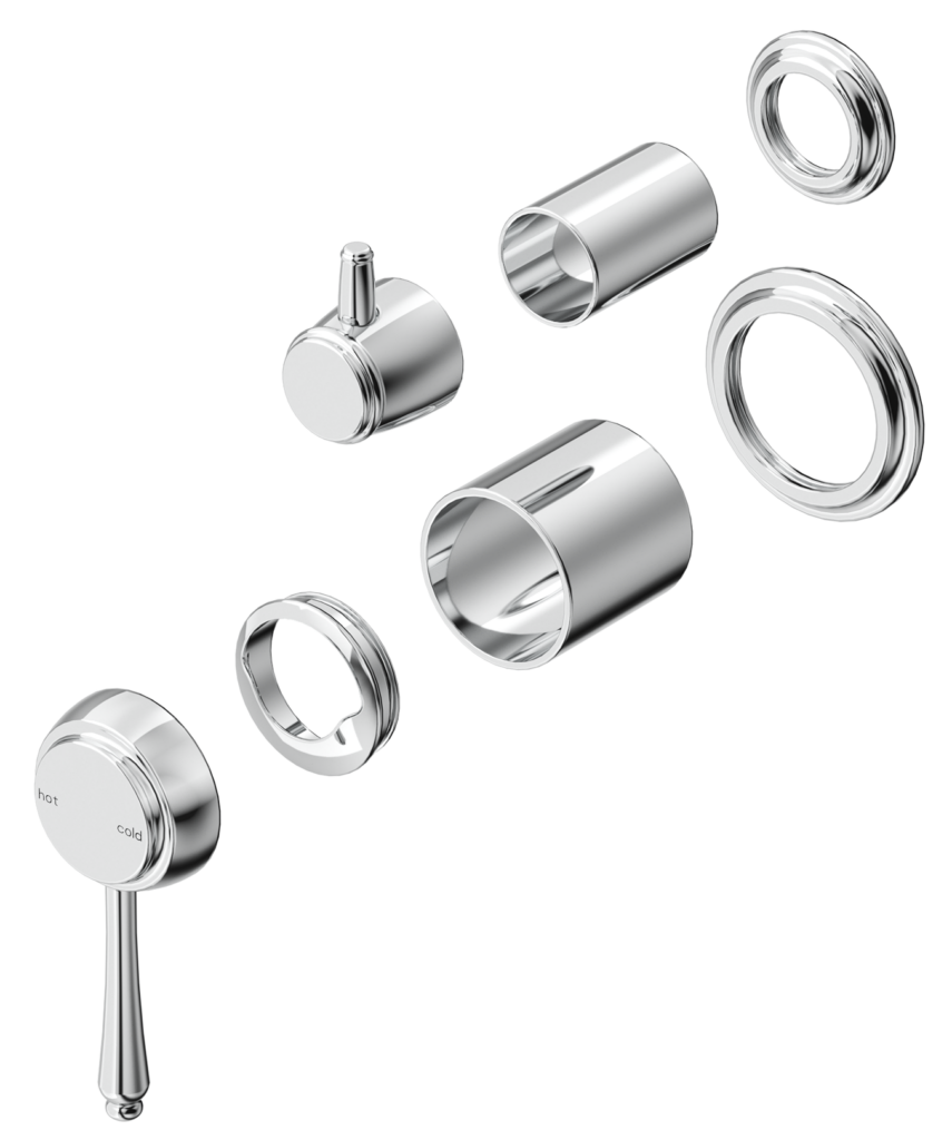 Mica heritage shower mixer diverter – trim kit only
