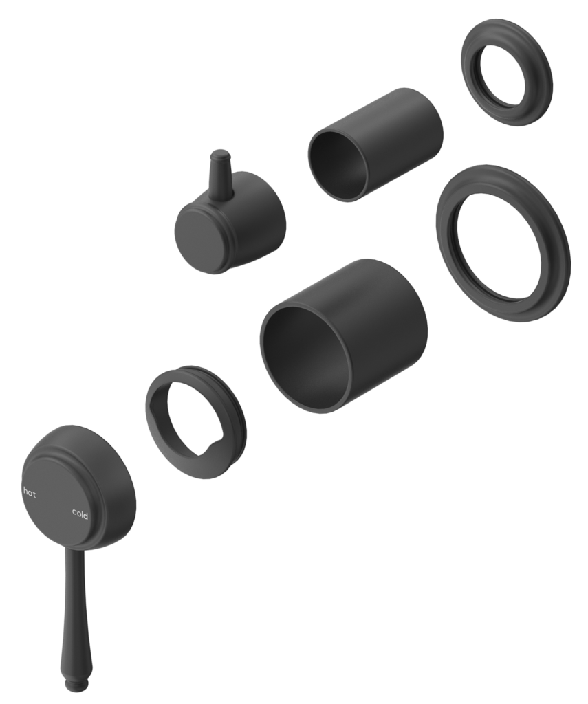 Mica heritage shower mixer diverter – trim kit only