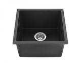 POS Quartz Undermount Kitchen Single Sink 381x457x220 (Matte Black)