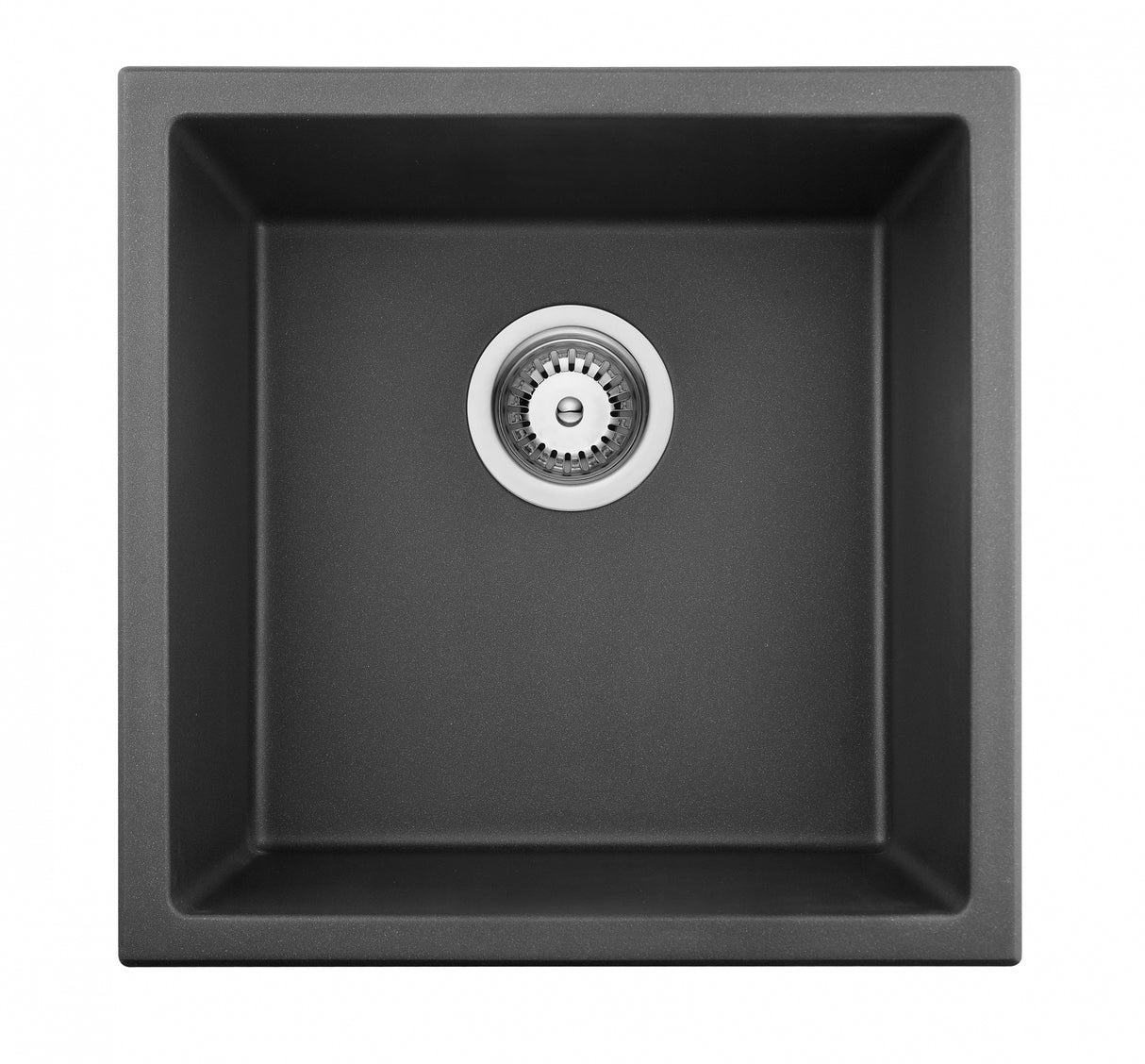 POS Quartz Undermount Kitchen Single Sink 381x457x220 (Matte Black)