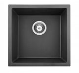 POS Quartz Undermount Kitchen Single Sink 381x457x220 (Matte Black)