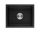 POS Quartz Undermount Kitchen Single Sink 432x432x246 (Matte Black)