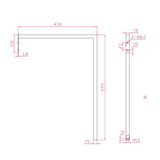 Cleaners Sink With Wall Mount Legs