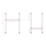 Free Standing Cleaners Sink With Wall Mount Legs