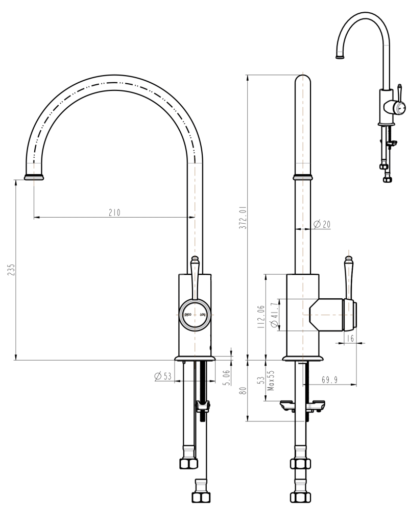 Mica Heritage Sink Mixer
