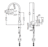 Mica Pull-Out Cone Sink Mixer