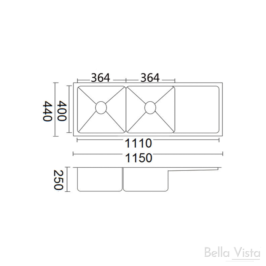 Luminare Sink 1150 x 440mm- Clearance
