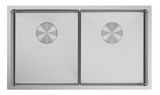 Luminare Sink 760 x 440mm - Double Bowl (Chrome)