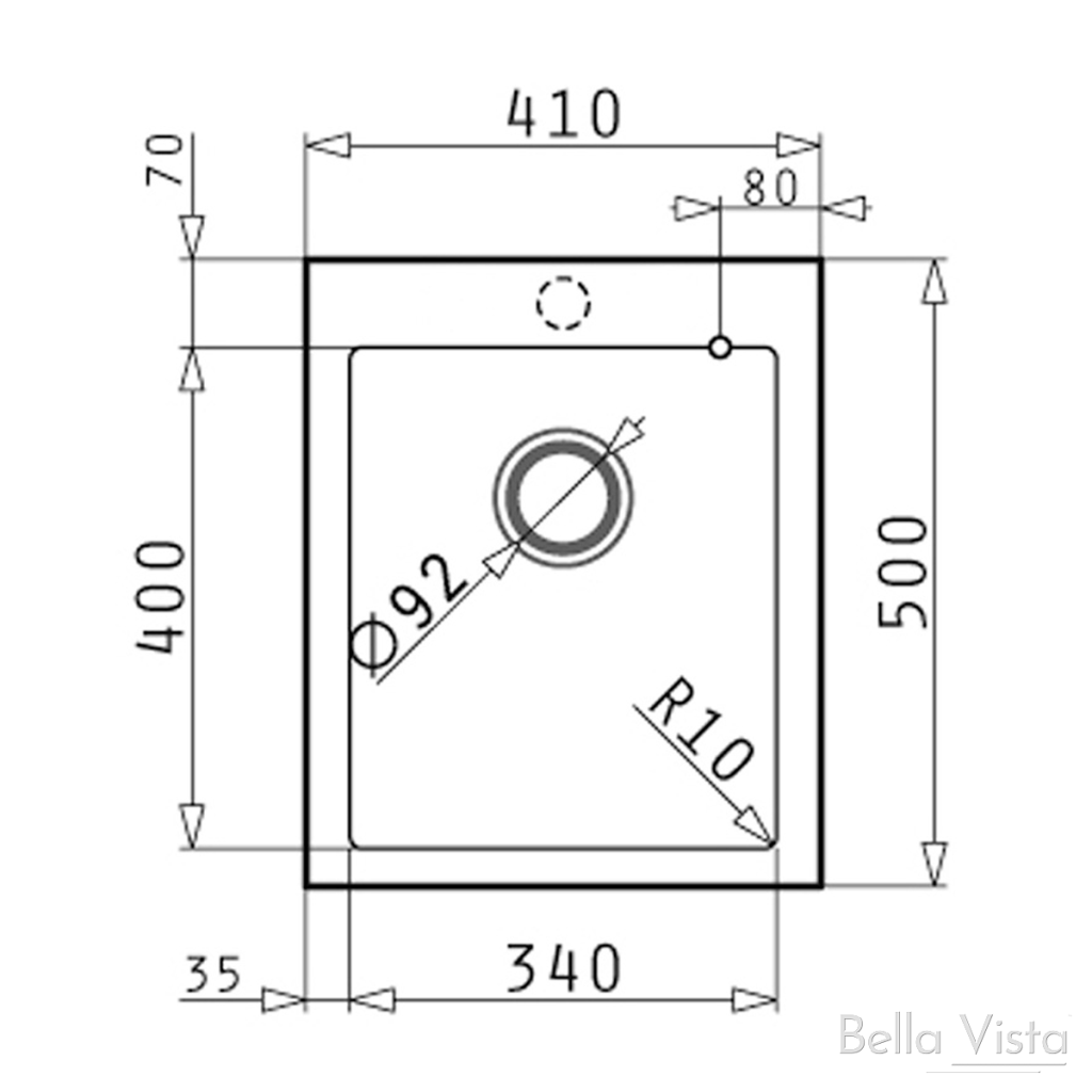 Pradus Graphite Carbon Kitchen Sink (410x500)
