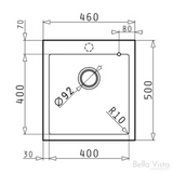 Pradus Graphite Carbon Kitchen Sink (460x500)