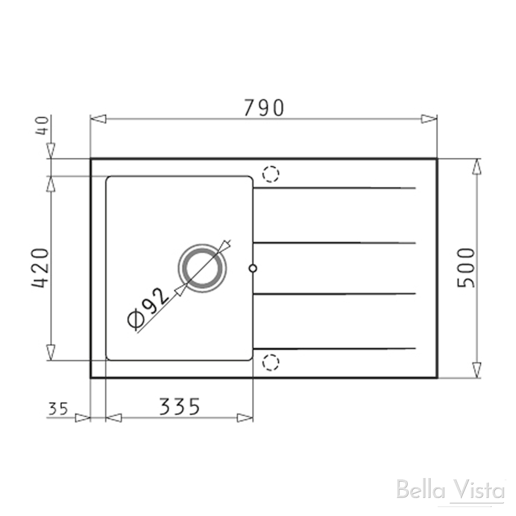 Pradus Graphite Carbon Kitchen Sink (790x500)
