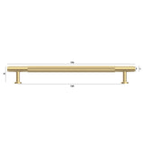 SOHO - Brushed Brass Handle (Premium Solid Brass Construction)