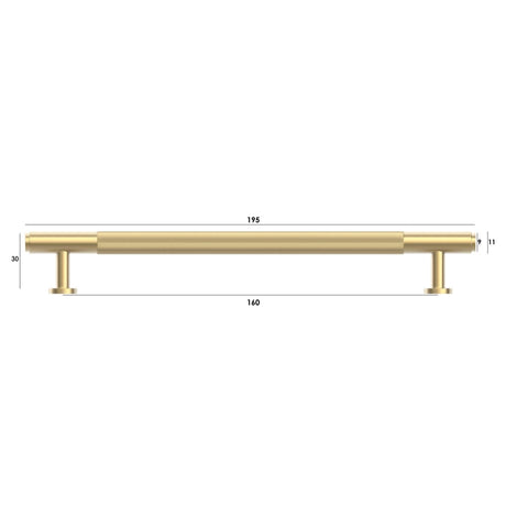 SOHO - Brushed Brass Handle (Premium Solid Brass Construction)