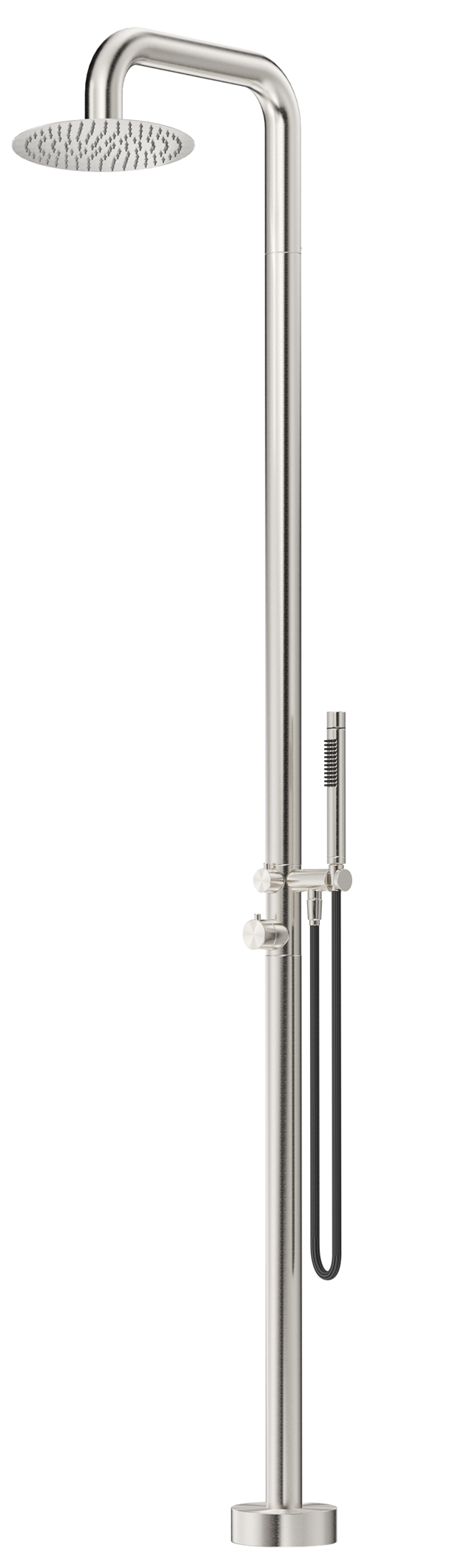 Mica Soft Square Freestanding Outdoor Shower