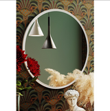 MARMO LED Round Solid Surface Frame Mirror 700x700mm