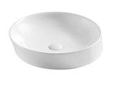 Spin 40B Above Counter Basin White (Round: 400x400x100)