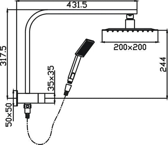 Eric Shower System (Black)