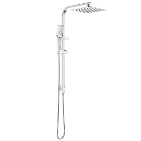 AQU 10" Square Shower Station Top Water Inlet - Chrome