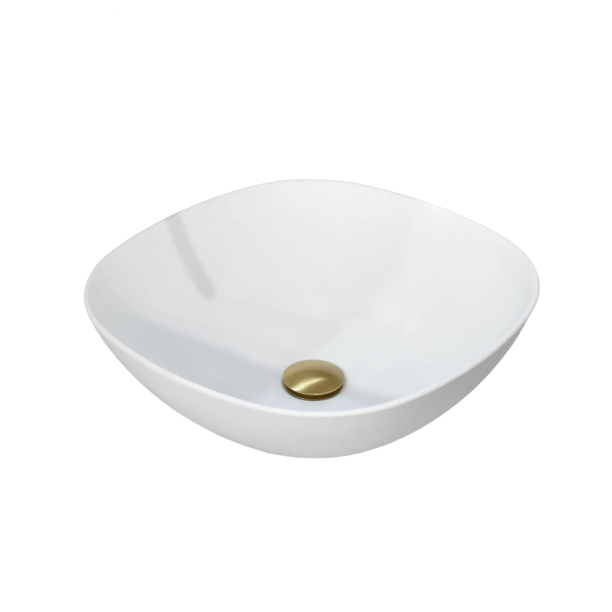 POSEIDON Rolo White Ceramic Basin (Rectangle: 430x430x150)