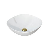 POSEIDON Rolo White Ceramic Basin (Rectangle: 430x430x150)