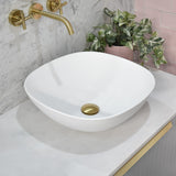 POSEIDON Rolo White Ceramic Basin (Rectangle: 430x430x150)
