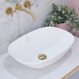 POSEIDON Rolo White Ceramic Basin (Oval: 630x360x150)