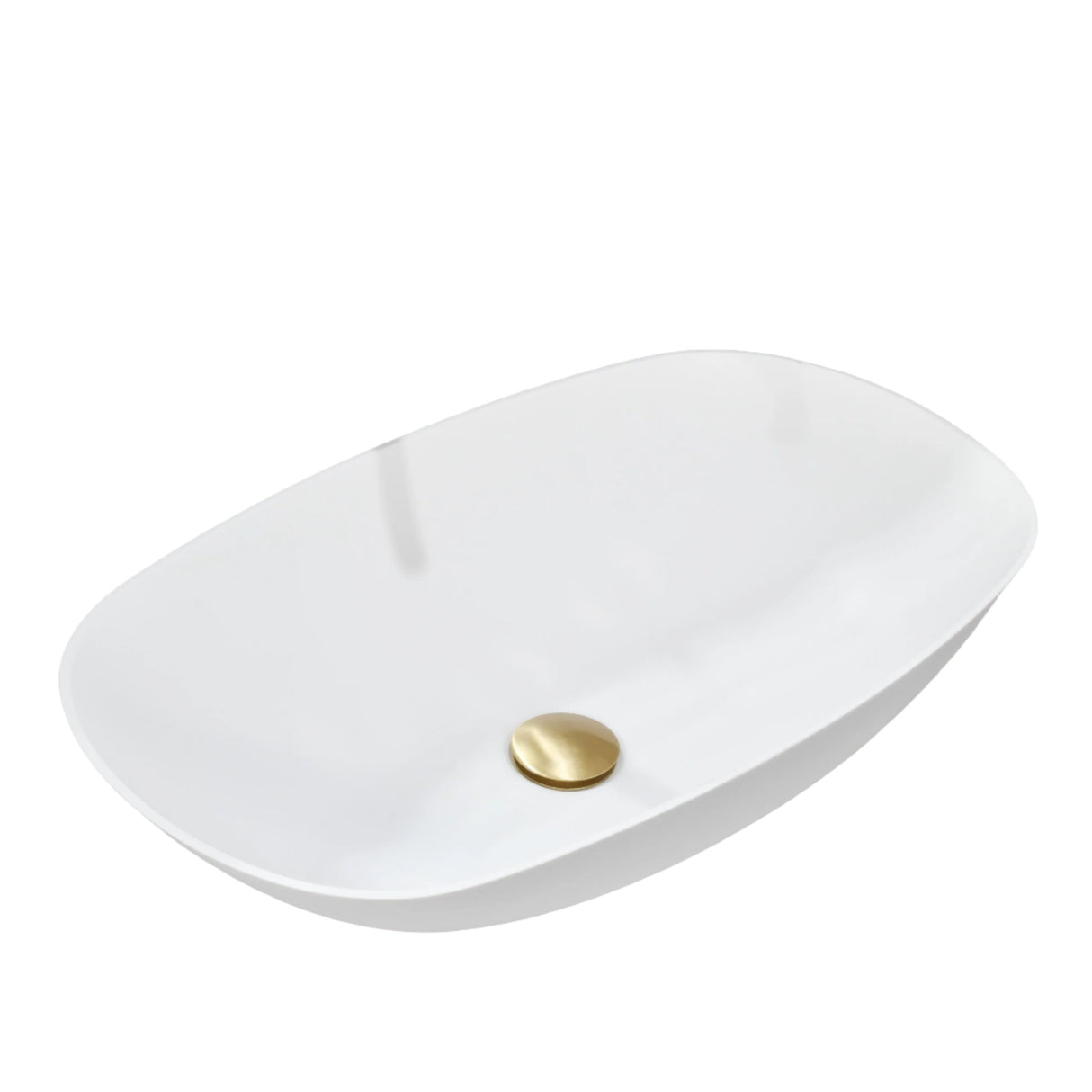 POSEIDON Rolo White Ceramic Basin (Oval: 630x360x150)