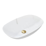 POSEIDON Rolo White Ceramic Basin (Oval: 630x360x150)