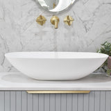 POSEIDON Rolo White Ceramic Basin (Oval: 630x360x150)