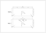 ELVA Curved Wall Hung Vanity Natural Oak