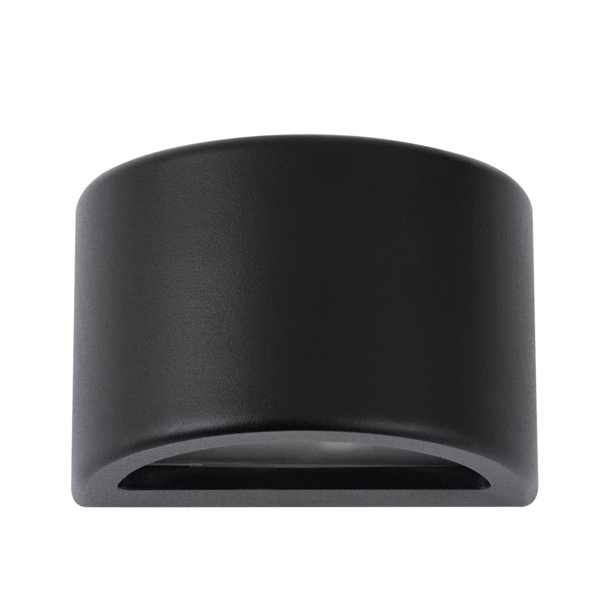 STE: Exterior 12V Matte Black Curved Surface Mounted Step / Wall Lights IP65