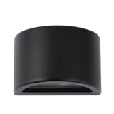 STE: Exterior 12V Matte Black Curved Surface Mounted Step / Wall Lights IP65