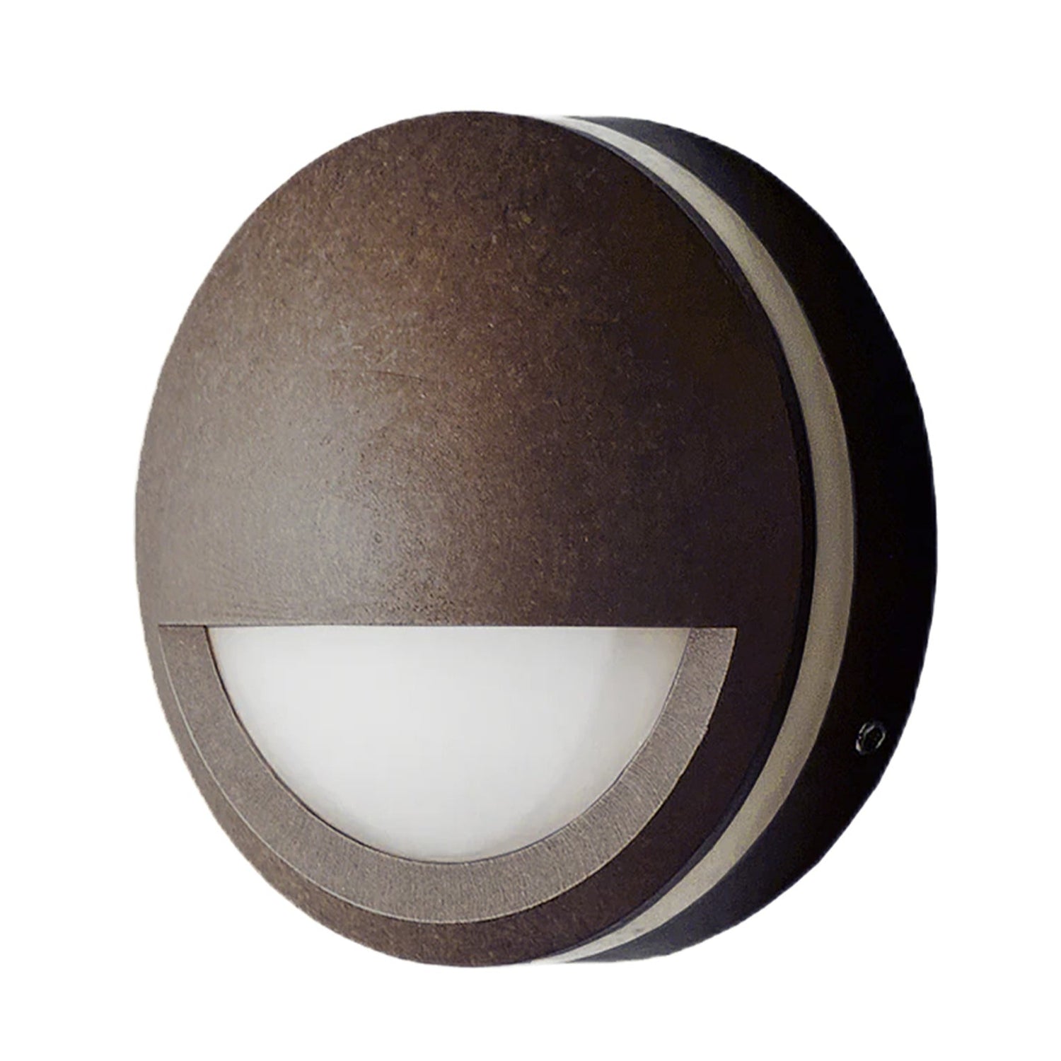 STE: Exterior LED 12V Aged Brass Eyelid Step/Wall Lights IP65