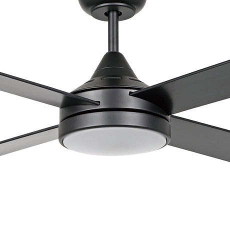 STRADBROKE 52 DC Ceiling Fan (Matte Black) With LED Light 