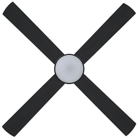 STRADBROKE 52 DC Ceiling Fan (Matte Black) With LED Light 