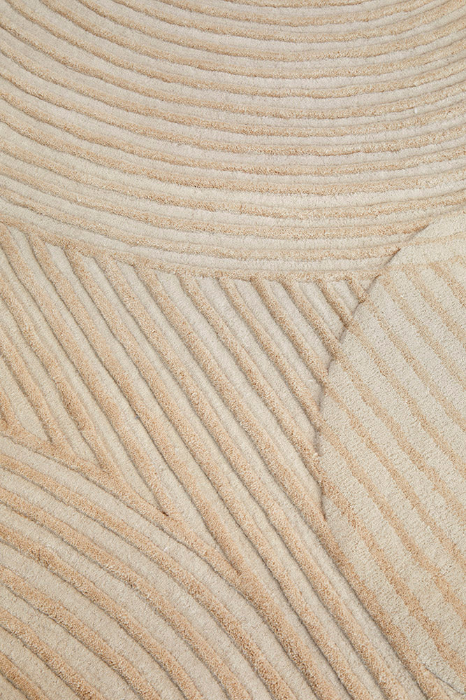 Summit Archie Beige Wool Rug