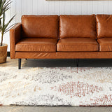 Summit Motif Cream Wool Cotton Rug