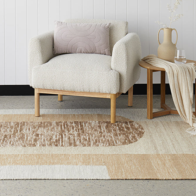 Summit Orb Toffee Wool Cotton Rug