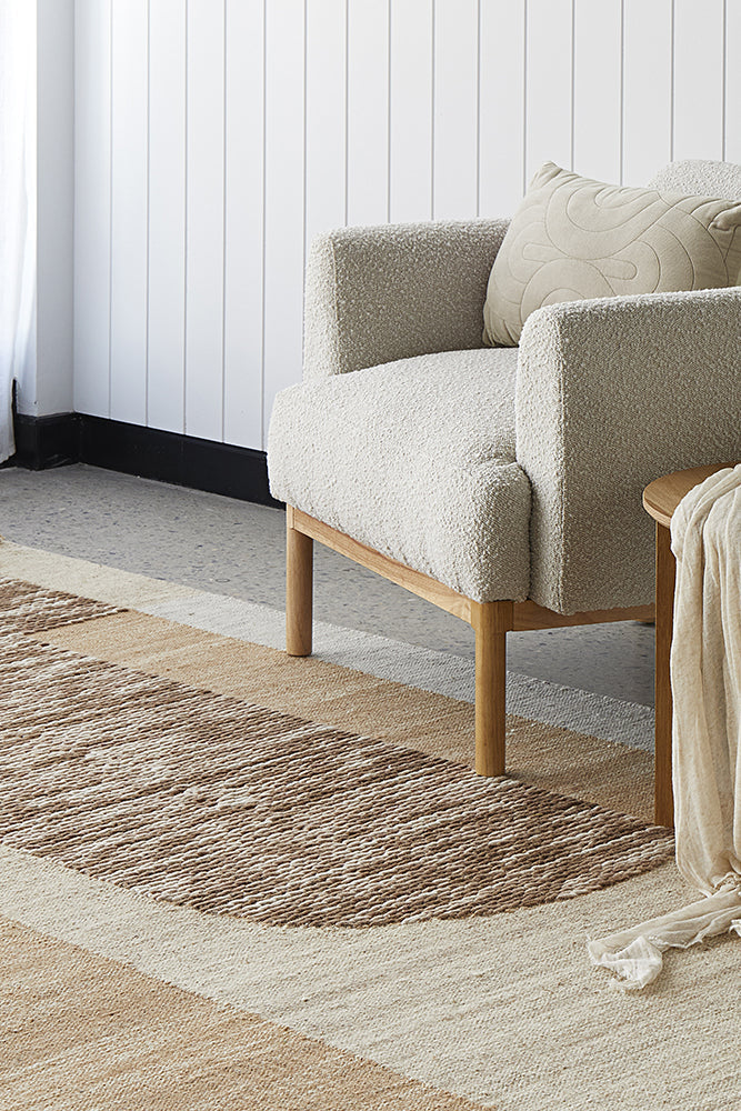 Summit Orb Toffee Wool Cotton Rug