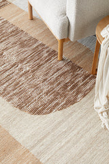 Summit Orb Toffee Wool Cotton Rug