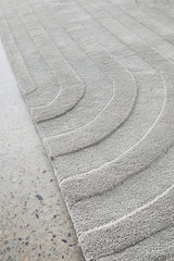 Summit Trail Grey Wool Viscose Rug