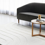 Summit Trail White Wool Viscose Rug