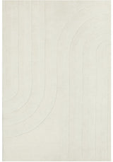 Summit Trail White Wool Viscose Rug